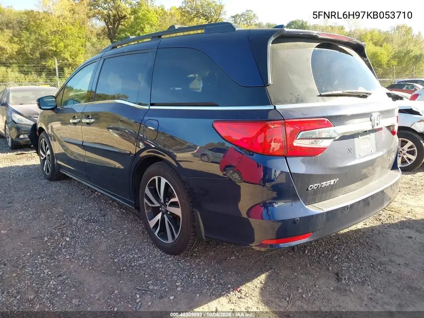 2019 HONDA ODYSSEY VIN 5FNRL6H97KB053710 — фото 3