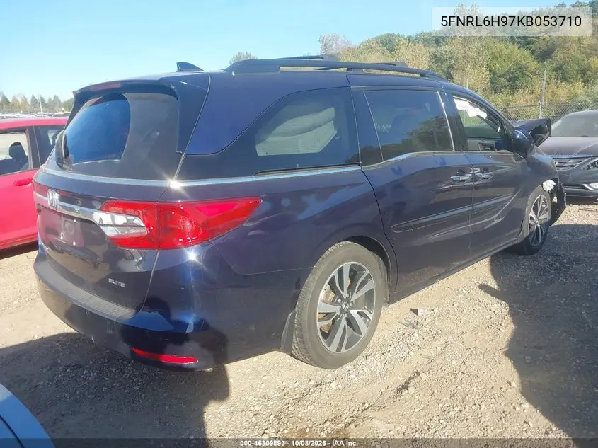 2019 HONDA ODYSSEY VIN 5FNRL6H97KB053710 — фото 4
