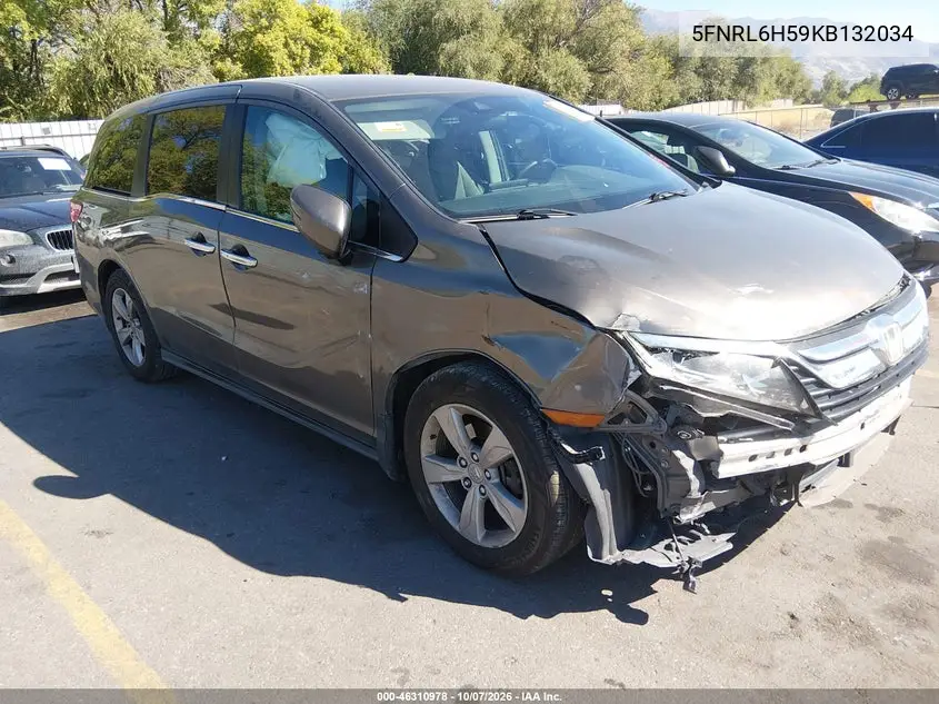 HONDA ODYSSEY 2019, VIN 5FNRL6H59KB132034