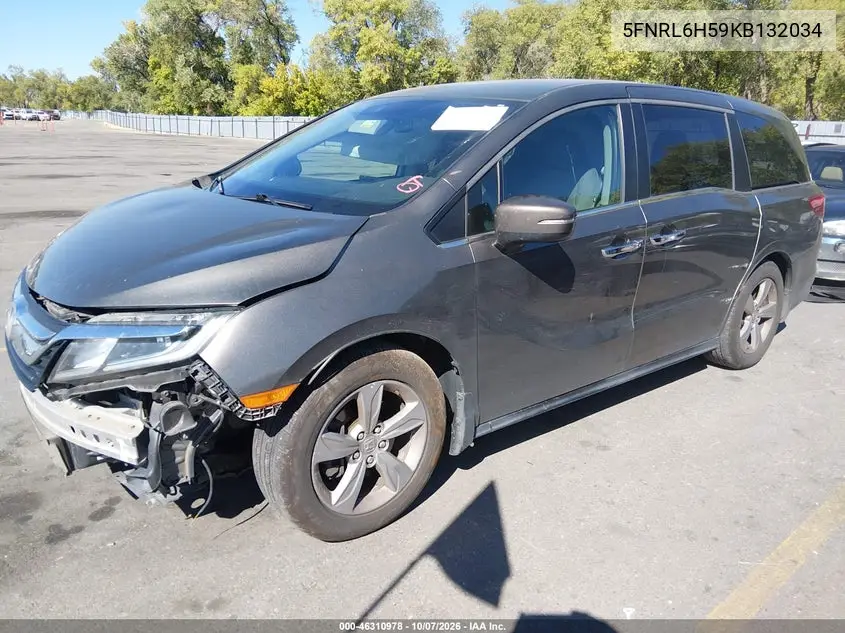 2019 HONDA ODYSSEY VIN 5FNRL6H59KB132034 — фото 2