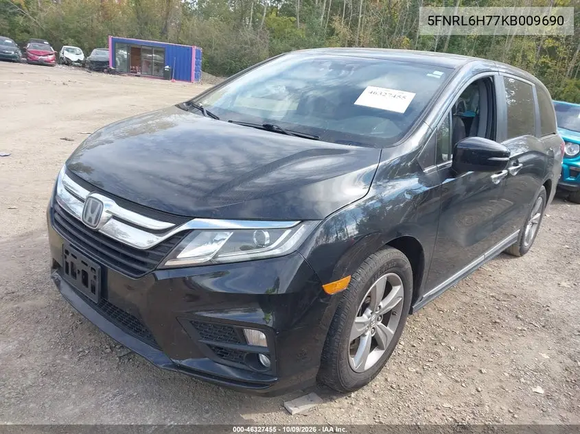 2019 HONDA ODYSSEY VIN 5FNRL6H77KB009690 — фото 2