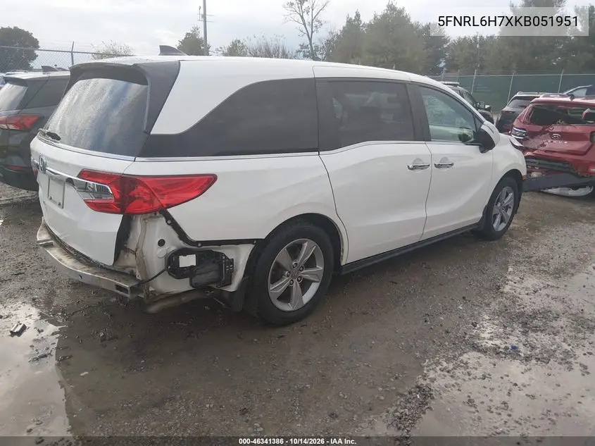2019 HONDA ODYSSEY VIN 5FNRL6H7XKB051951 — фото 4