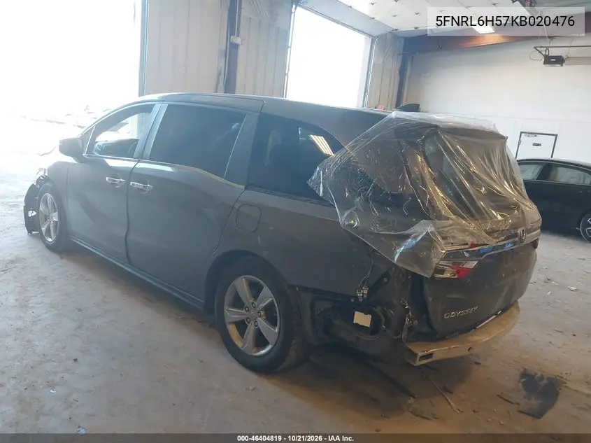 2019 HONDA ODYSSEY VIN 5FNRL6H57KB020476 — фото 3