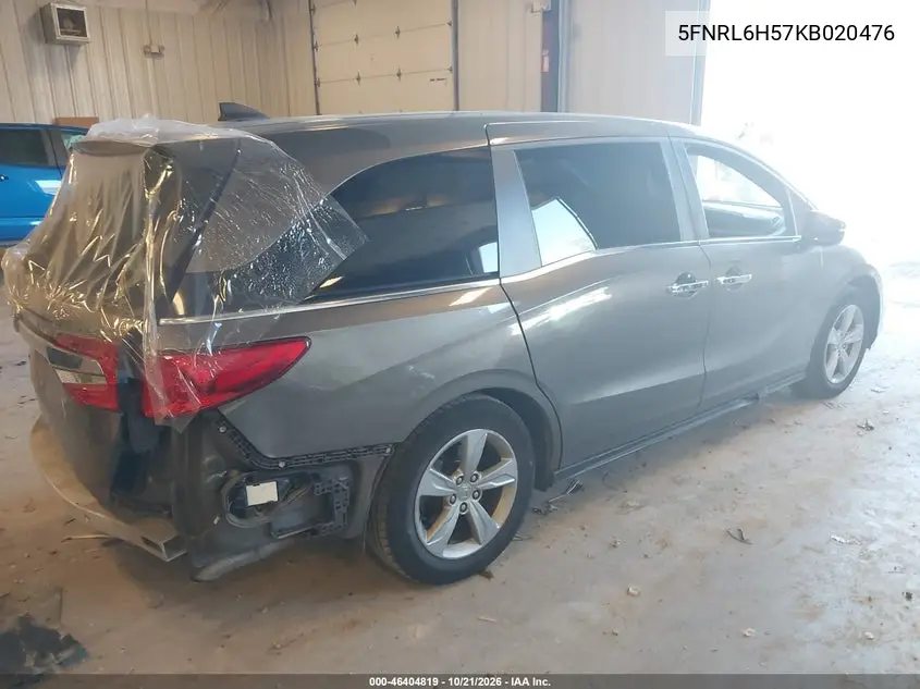 2019 HONDA ODYSSEY VIN 5FNRL6H57KB020476 — фото 4