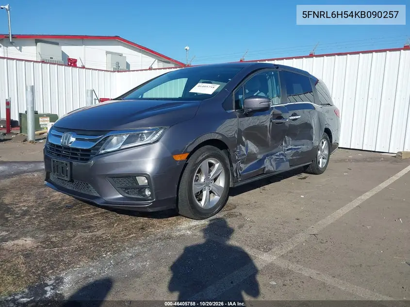 2019 HONDA ODYSSEY VIN 5FNRL6H54KB090257 — фото 2