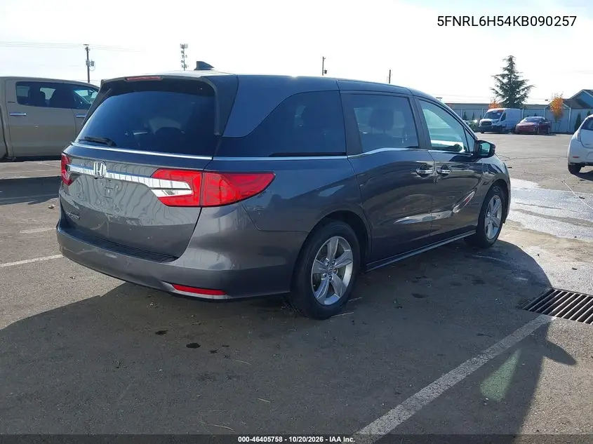 2019 HONDA ODYSSEY VIN 5FNRL6H54KB090257 — фото 4