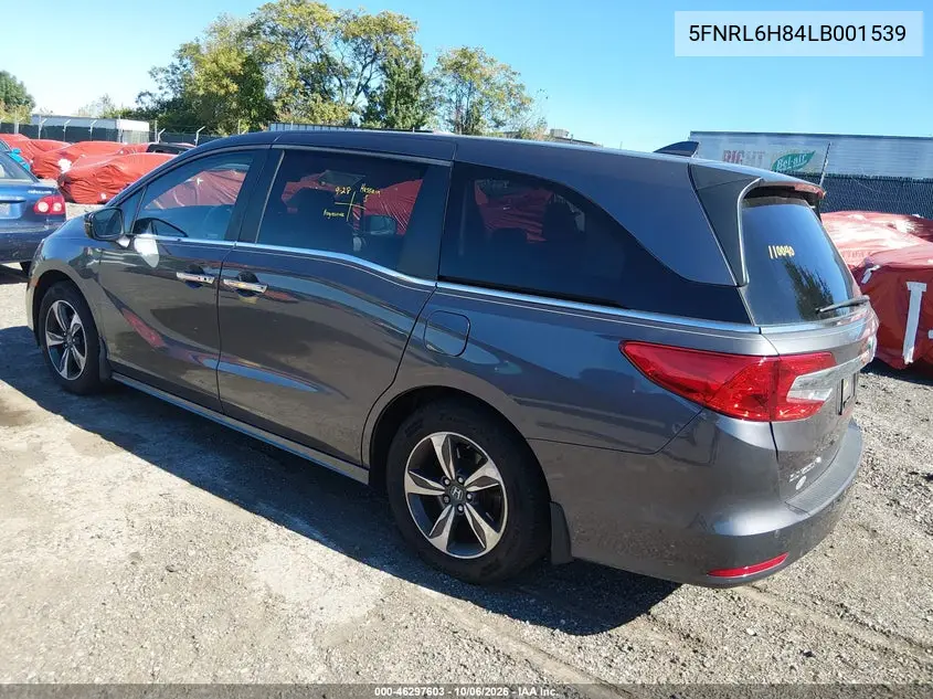 2020 HONDA ODYSSEY VIN 5FNRL6H84LB001539 — фото 3