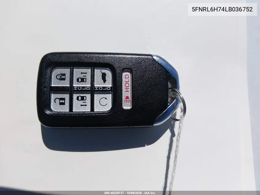 2020 HONDA ODYSSEY VIN 5FNRL6H74LB036752 — фото 11