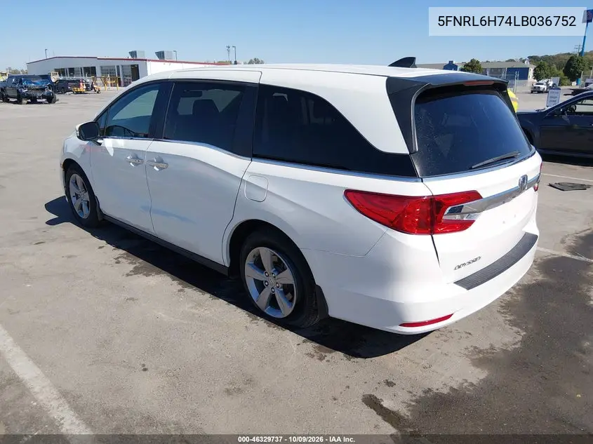 2020 HONDA ODYSSEY VIN 5FNRL6H74LB036752 — фото 3