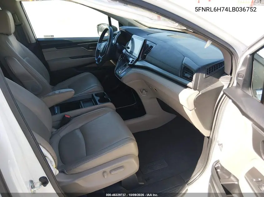 2020 HONDA ODYSSEY VIN 5FNRL6H74LB036752 — фото 5