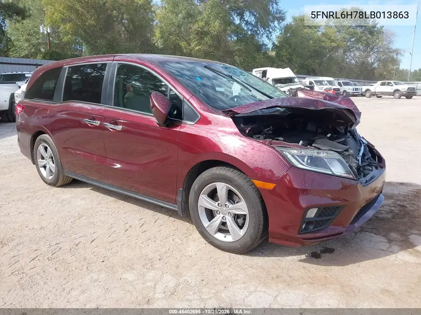 HONDA ODYSSEY 2020, VIN 5FNRL6H78LB013863