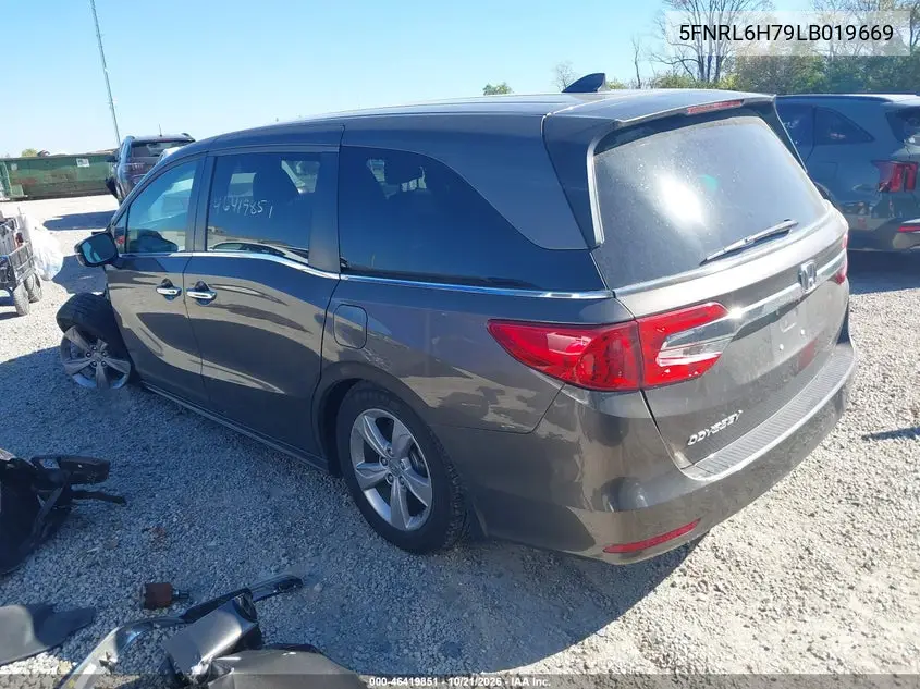 2020 HONDA ODYSSEY VIN 5FNRL6H79LB019669 — фото 3