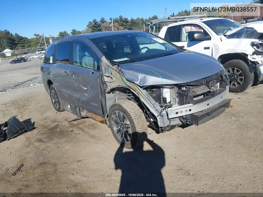 HONDA ODYSSEY 2021, VIN 5FNRL6H73MB038557