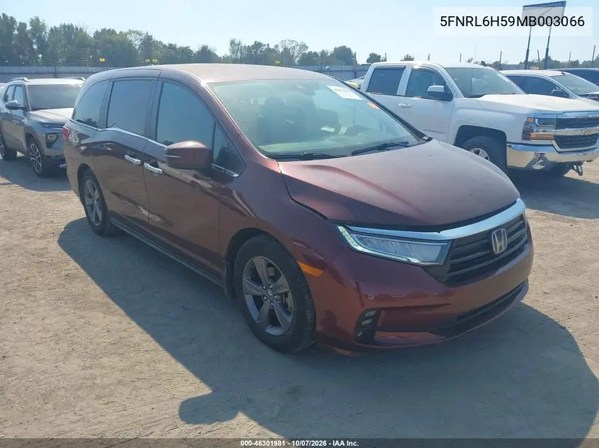 HONDA ODYSSEY 2021, VIN 5FNRL6H59MB003066