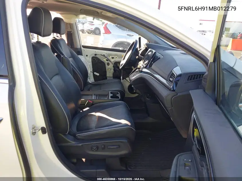 2021 HONDA ODYSSEY VIN 5FNRL6H91MB012279 — фото 5