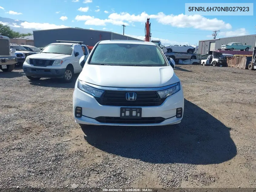 2022 HONDA ODYSSEY VIN 5FNRL6H70NB027923 — фото 12