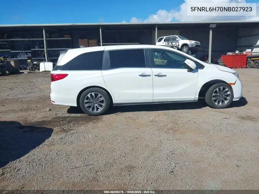2022 HONDA ODYSSEY VIN 5FNRL6H70NB027923 — фото 13