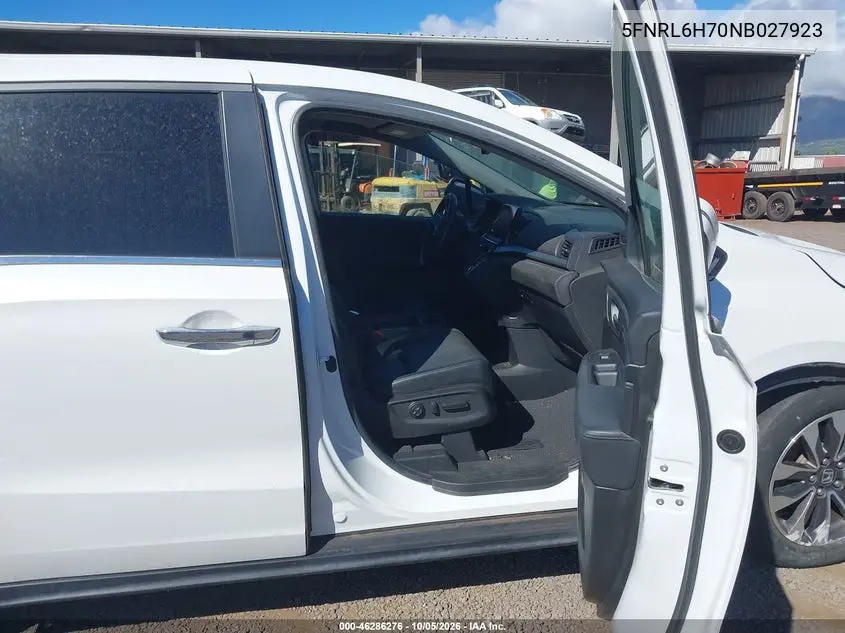 2022 HONDA ODYSSEY VIN 5FNRL6H70NB027923 — фото 5