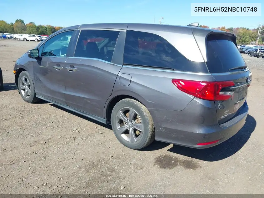 2022 HONDA ODYSSEY VIN 5FNRL6H52NB010748 — фото 3