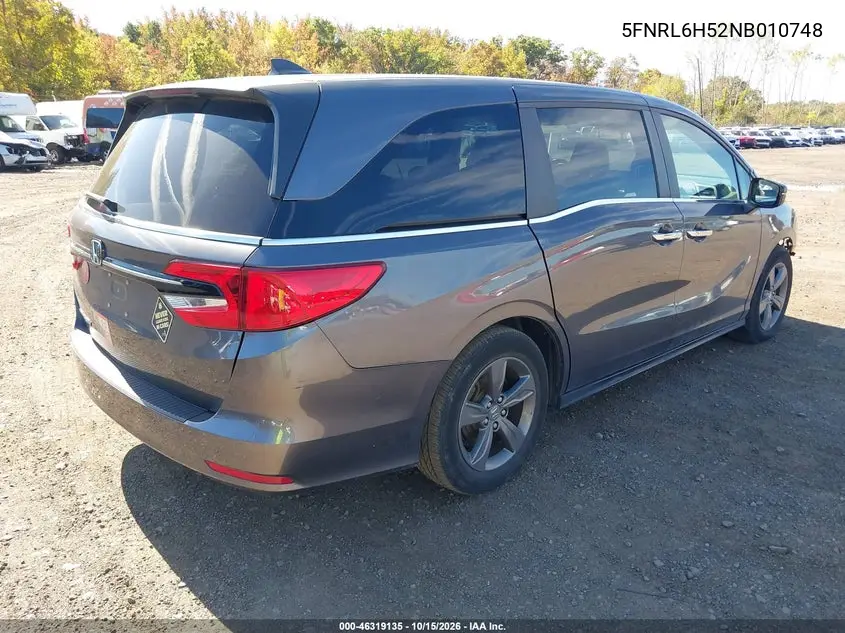 2022 HONDA ODYSSEY VIN 5FNRL6H52NB010748 — фото 4
