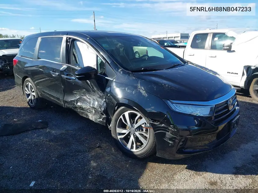 HONDA ODYSSEY 2022, VIN 5FNRL6H88NB047233