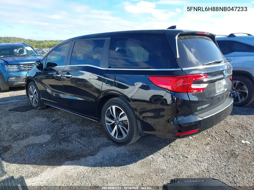 2022 HONDA ODYSSEY VIN 5FNRL6H88NB047233 — фото 3