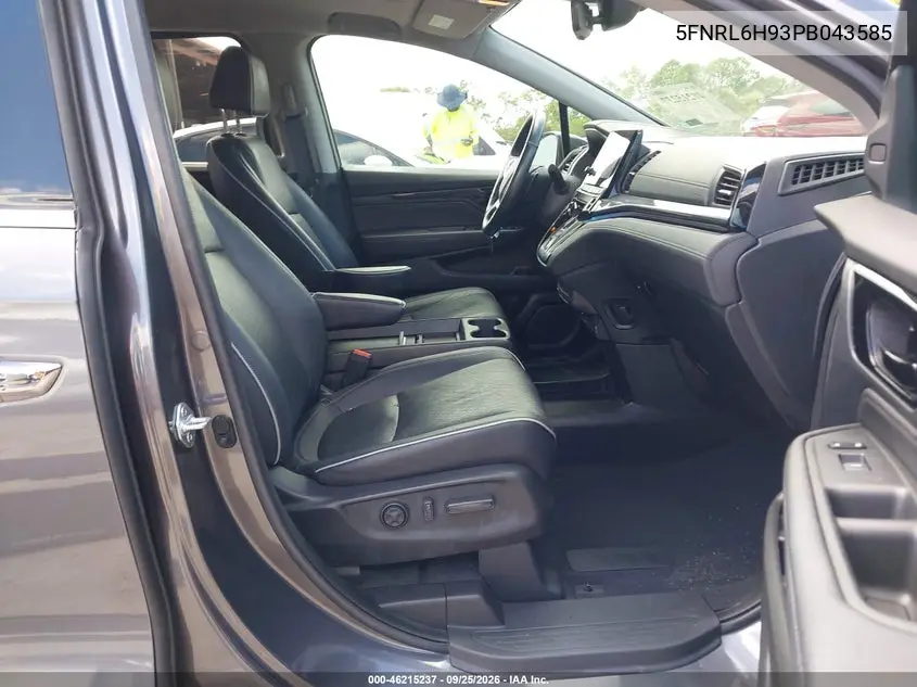 2023 HONDA ODYSSEY VIN 5FNRL6H93PB043585 — фото 5