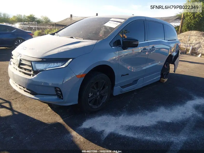 2023 HONDA ODYSSEY VIN 5FNRL6H79PB022349 — фото 2