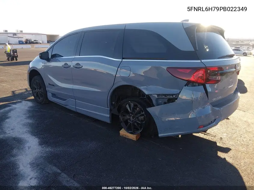 2023 HONDA ODYSSEY VIN 5FNRL6H79PB022349 — фото 3