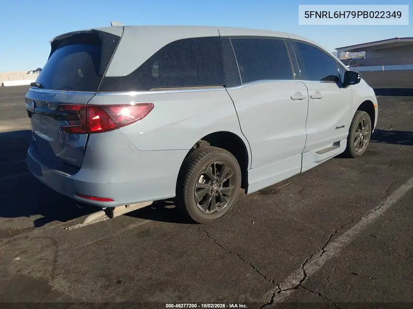 2023 HONDA ODYSSEY VIN 5FNRL6H79PB022349 — фото 4