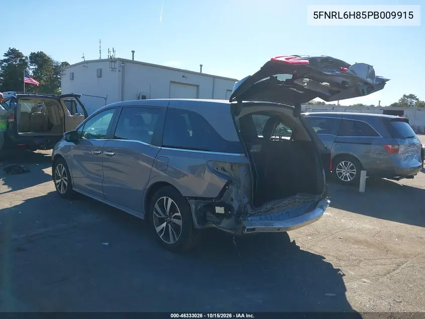 2023 HONDA ODYSSEY VIN 5FNRL6H85PB009915 — фото 3