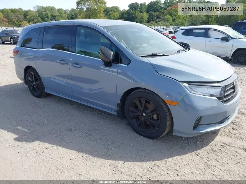 HONDA ODYSSEY 2023, VIN 5FNRL6H70PB059287
