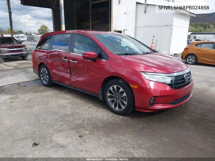 HONDA ODYSSEY 2023, VIN 5FNRL6H68PB024858