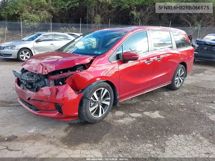 2024 HONDA ODYSSEY VIN 5FNRL6H82RB066575 — фото 2