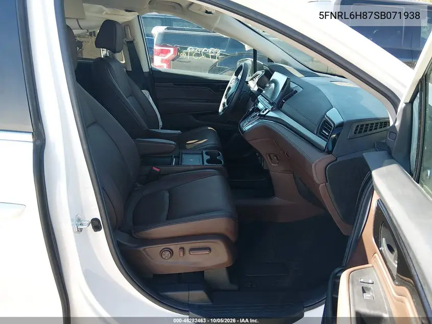 2025 HONDA ODYSSEY VIN 5FNRL6H87SB071938 — фото 5