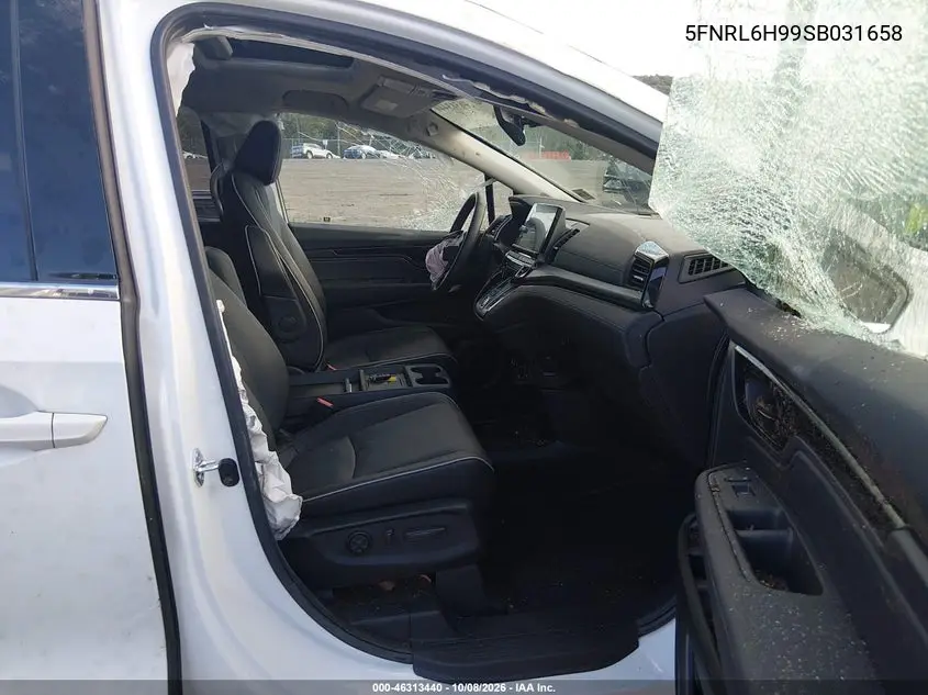 2025 HONDA ODYSSEY VIN 5FNRL6H99SB031658 — фото 5