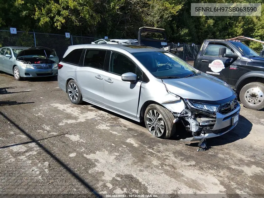 HONDA ODYSSEY 2025, VIN 5FNRL6H97SB063590