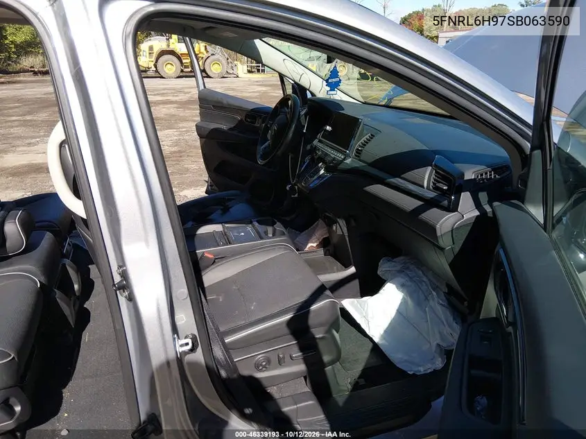 2025 HONDA ODYSSEY VIN 5FNRL6H97SB063590 — фото 5