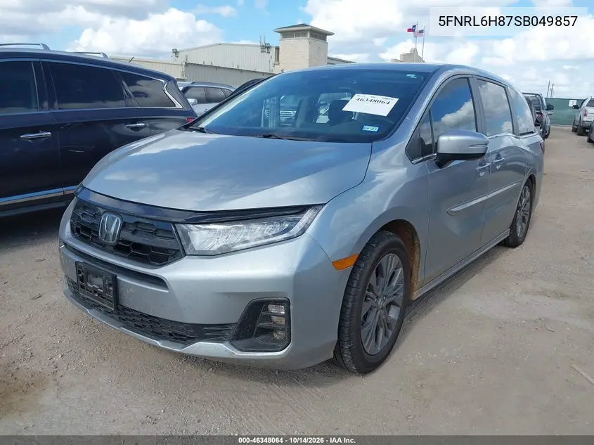 2025 HONDA ODYSSEY VIN 5FNRL6H87SB049857 — фото 2