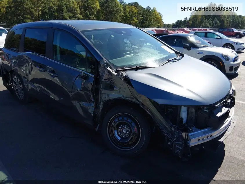 HONDA ODYSSEY 2025, VIN 5FNRL6H89SB038519