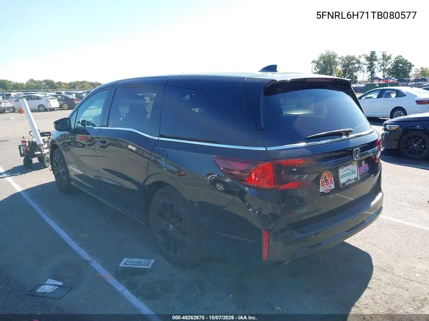 2026 HONDA ODYSSEY VIN 5FNRL6H71TB080577 — фото 3