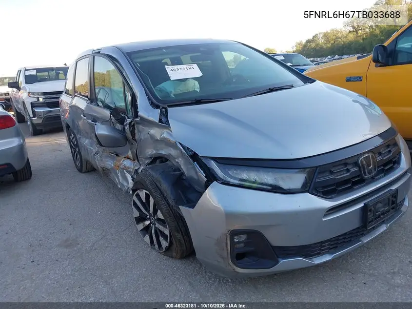 HONDA ODYSSEY 2026, VIN 5FNRL6H67TB033688