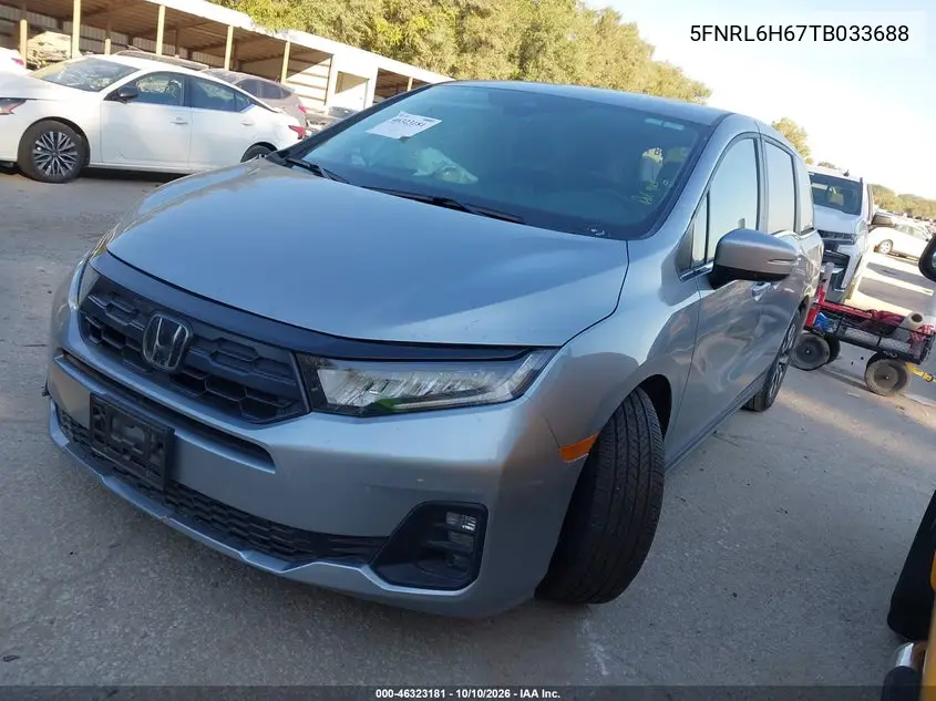 2026 HONDA ODYSSEY VIN 5FNRL6H67TB033688 — фото 2