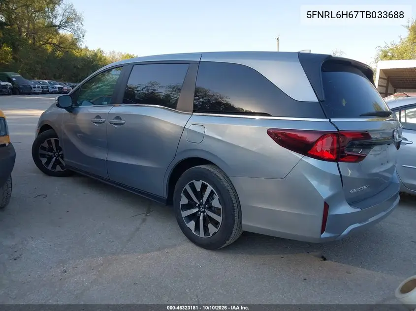 2026 HONDA ODYSSEY VIN 5FNRL6H67TB033688 — фото 3