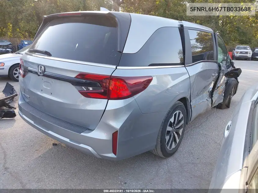 2026 HONDA ODYSSEY VIN 5FNRL6H67TB033688 — фото 4