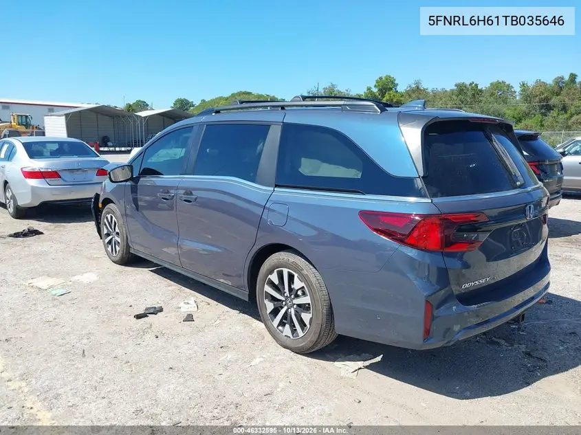2026 HONDA ODYSSEY VIN 5FNRL6H61TB035646 — фото 3