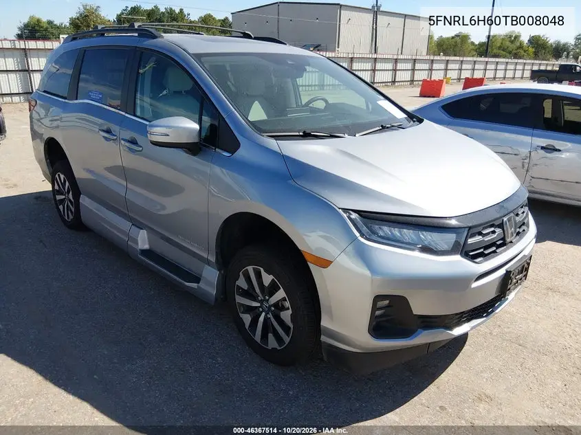 HONDA ODYSSEY 2026, VIN 5FNRL6H60TB008048
