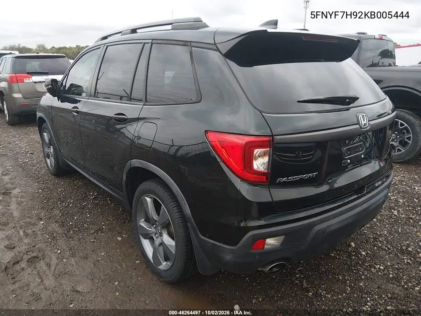 2019 HONDA PASSPORT VIN 5FNYF7H92KB005444 — фото 3