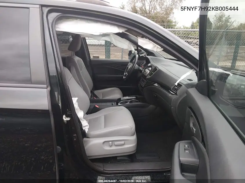 2019 HONDA PASSPORT VIN 5FNYF7H92KB005444 — фото 5