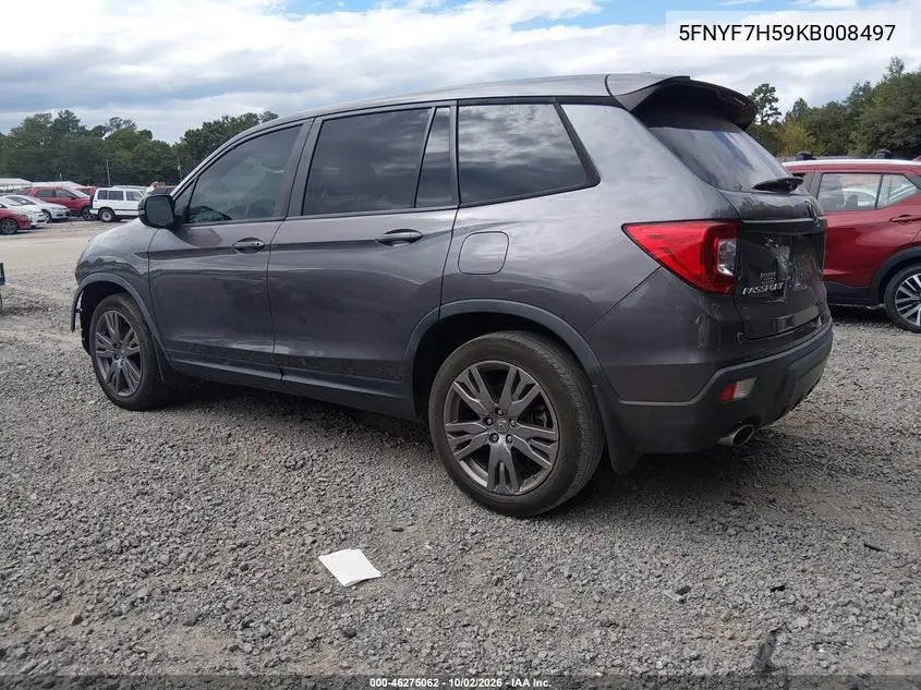 2019 HONDA PASSPORT VIN 5FNYF7H59KB008497 — фото 3